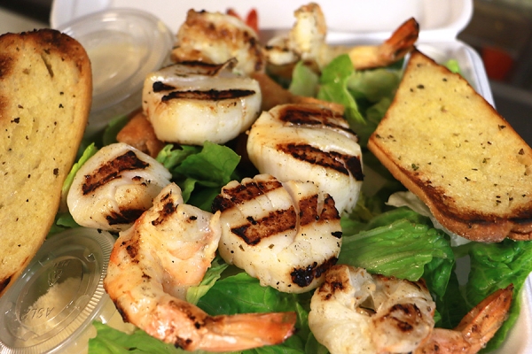 Grilled Shrimp & Scallop Caesar