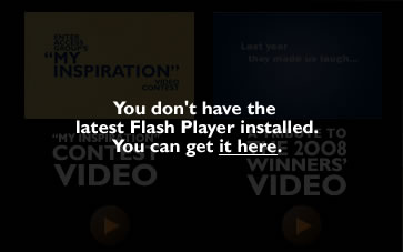 You don\'t have the latest Flash Player installed. You can get it here.
