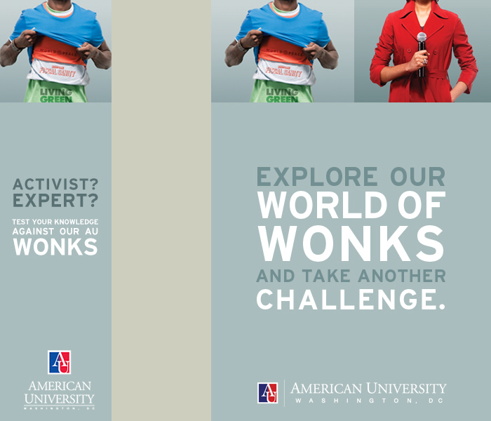 American University - WONK Campaign - Banner Ad 160x600
