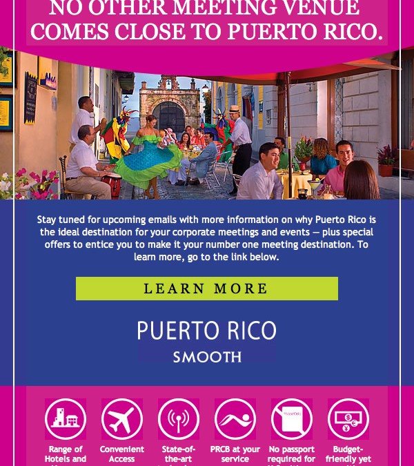 Puerto Rico Convention Bureau – Monthly Email