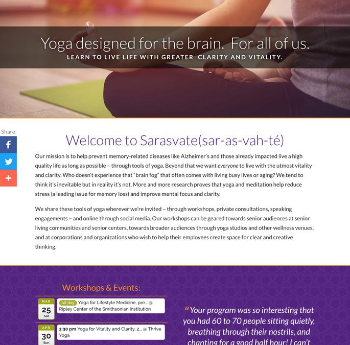 Sarasvate – Website