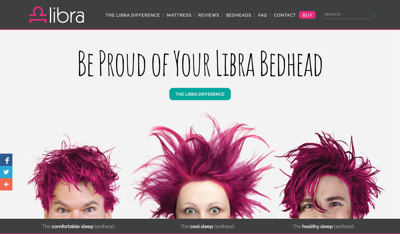 Libra Mattress - Website